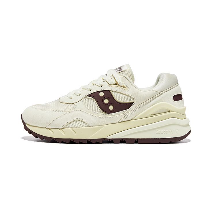 SAUCONY Shadow 6000 RE Versatile Retro Fabric Synthetic Leather Pigskin Leather Support Low-Top Casual Running Shoes Unisex Sneaker Beige S79050-3