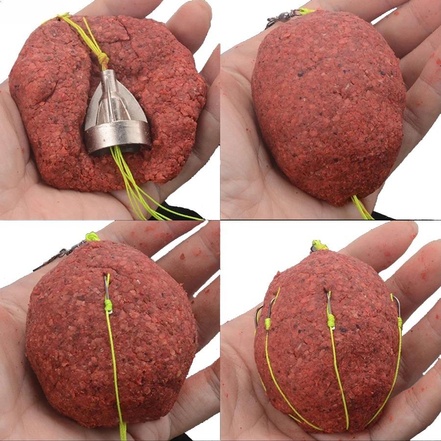 

4Pcs/Box Prevent Hooks Carbon Jig Weights Hooks Set 24g 6-13# Barbed Jigging Carp Fishing Hook Sinker Swivel with Lines Tackle 260319 10