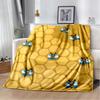 3D Honey Bee Insect Cartoon Soft Plush Blanket,Flannel Blanket Throw Blanket for Living Room Bedroom Bed Sofa Picnic Cover Kids