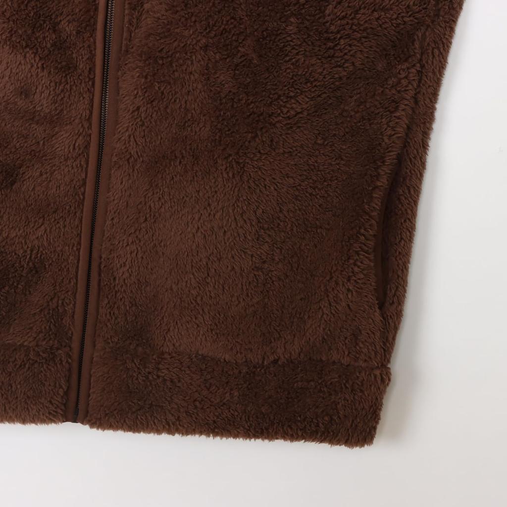 Oberbekleidung Kinder Script Logo Stickerei Reißverschluss Weste Basic Dunkelbraun [Champion] CK-A603