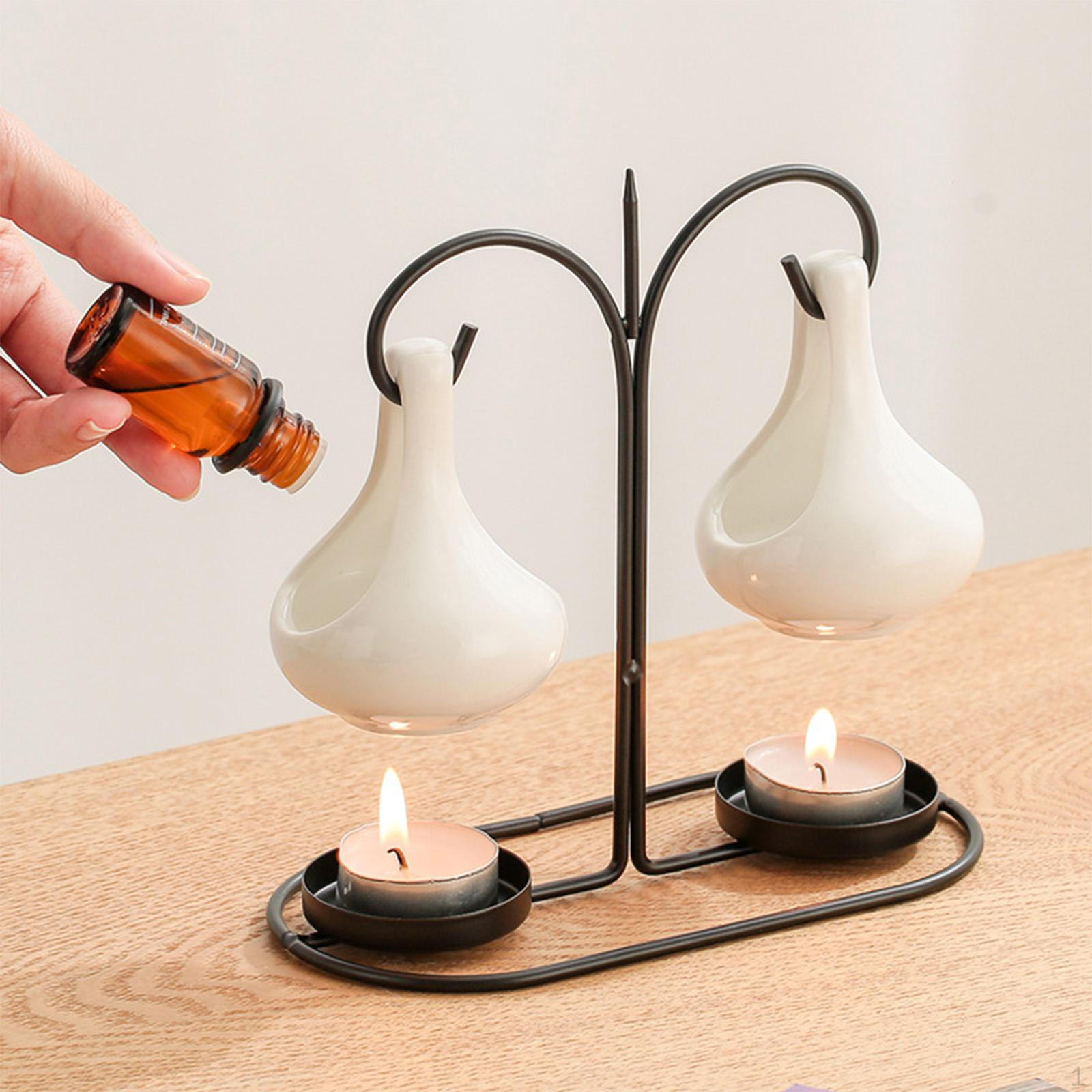 

Подсвечник для чайной свечи, подвесная горелка для эфирного масла, подарочный диффузор, нагреватель для плавления White Black