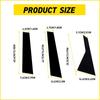 For HYUNDAI GENESIS G80 Sedan Black Pillar Posts Window Trim Cover 2015-22