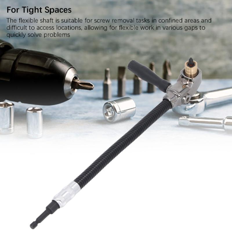 Flexible Shaft Extension 1/4 Inch Hex Shank Corner Bit Holder Extender For Electric Hand Drill