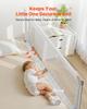 Toddler Bed Rail, Kids Beds Guard Rail with Reinforced Iron Pipe and Oxford Cloth, Adjustable Height Bed Side Railing, Portable Guard Bumper Barrier
