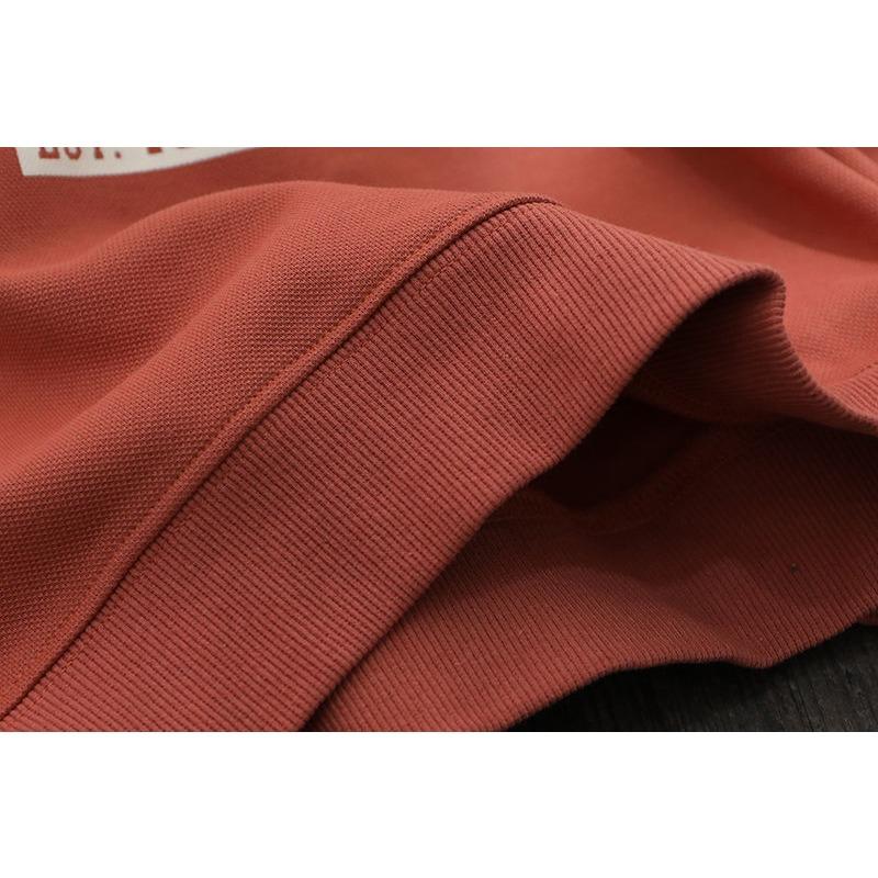 Cotton Children's Clothing, Boys' Letter Printed Hoodie, Loose and Versatile Casual Western-style T-shirt, Spring and Autumn Thin Top