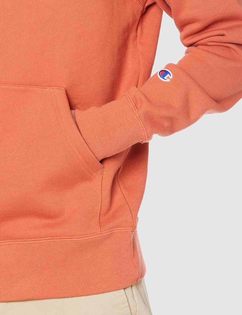 Champion Sweatshirt Long Sleeve Hooded Sweatshirt with Embroidered Size M (Old Model) Logo, Basic, Men's,