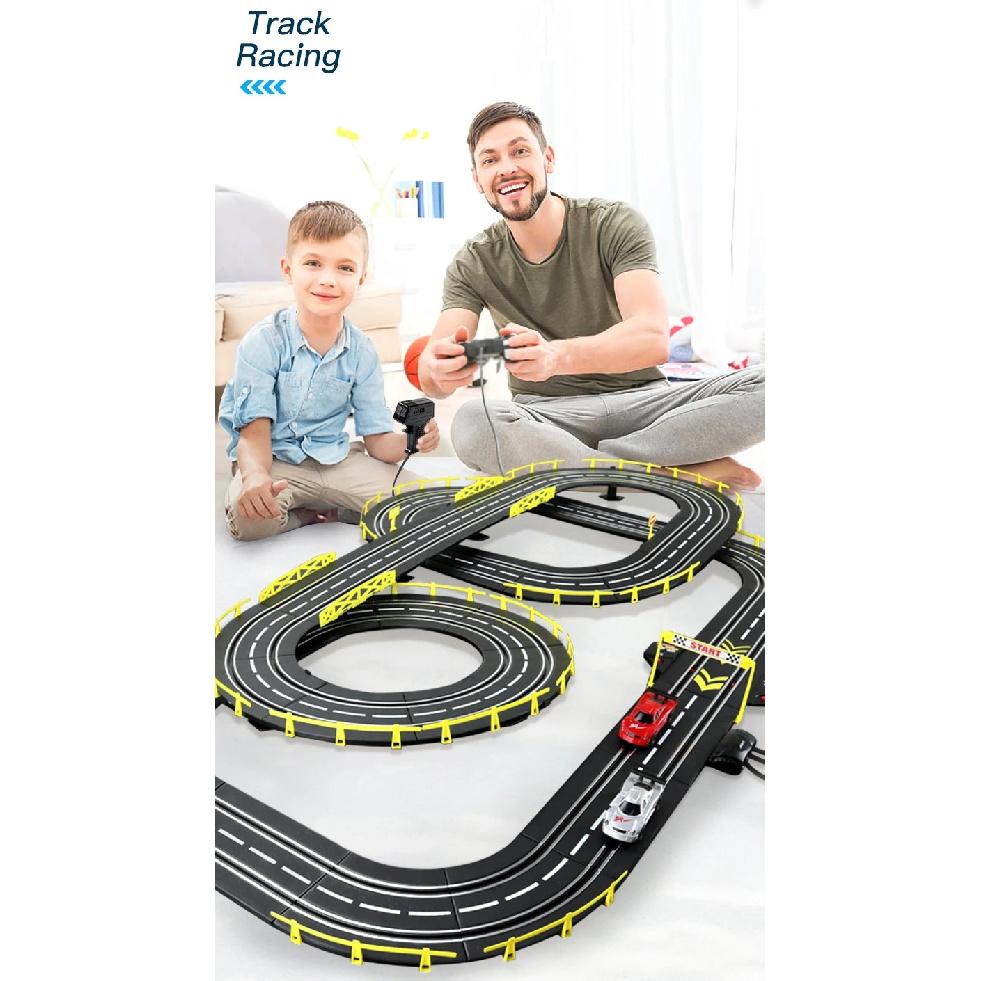 Electric 1/43 Rail Car Double Racing Track Toy Autorama Circuit Voiture Remote Control Car Electric Railway Slot Race Car Toy