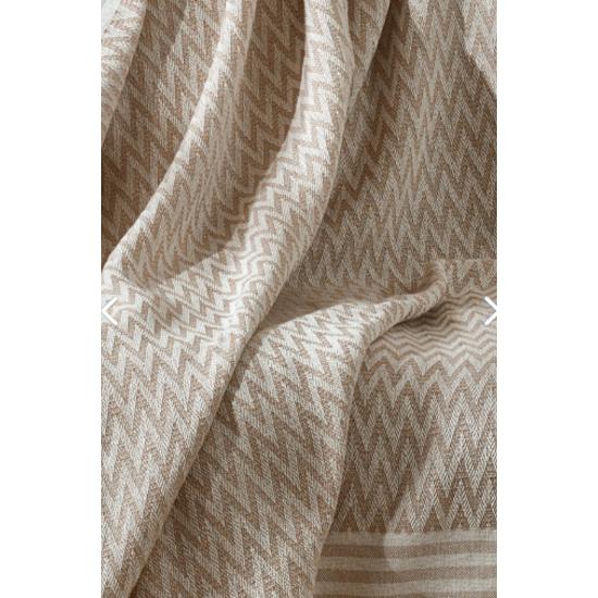 Husa de canapea din in natural Trio | Şal pentru scaun