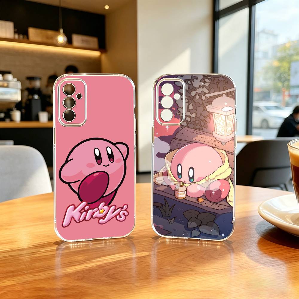 K-Kirbys Game C-Cartoon Pink Phone Case Transparent Silicone Soft For SamsungA10,12,20,21S,30,31,40,50,51,52,70,71