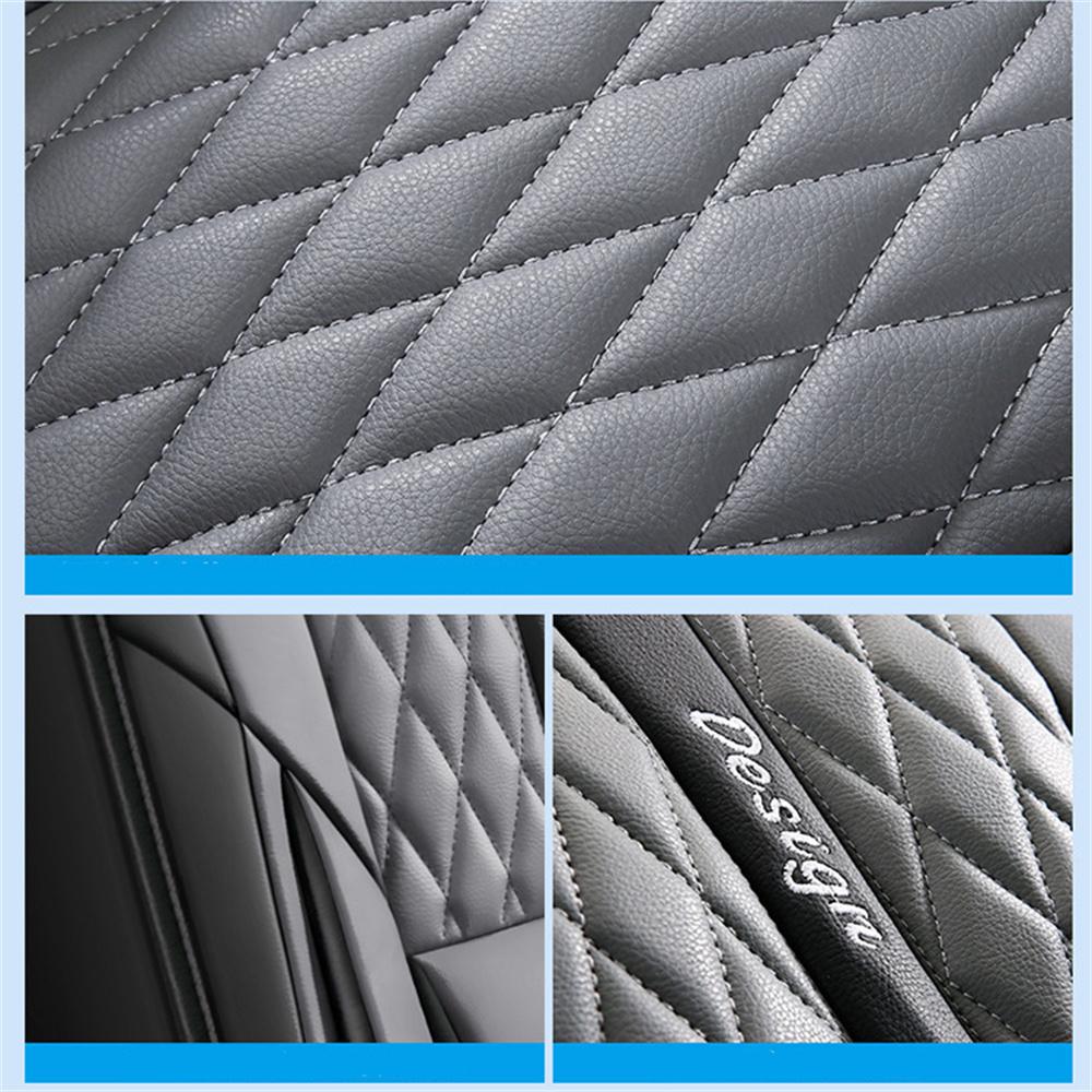PU Leather FULL SET 5-Seats Car Seat Covers Cushion Front & Rear