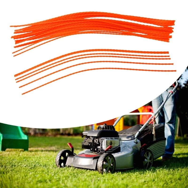 Economical 40PCS Flexible Durability Heavy Duty Grass Trimmer Line StringCord 21.25in X 155in for Handheld Lawn Mowers