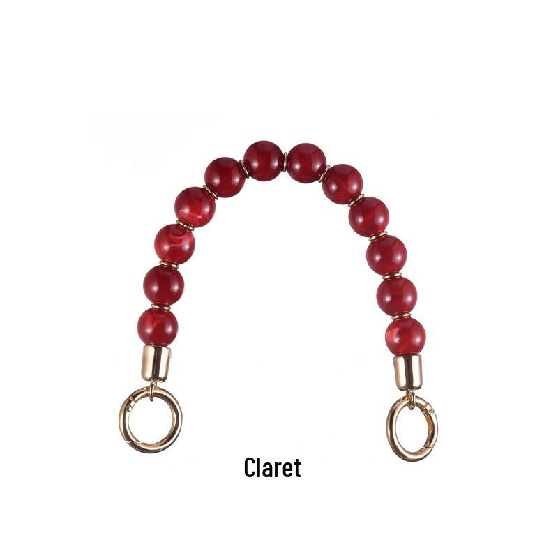 Enhanced Beaded Acrylic Short Bag Strap Handle - Versatile Fashion Accessory