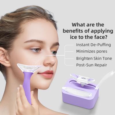 Eisroller für Gesicht und Auge Silikon Eiswürfelform Wiederverwendbarer Eis-Gesichtsroller für Hautpflege Gesichtsmassagegeräte