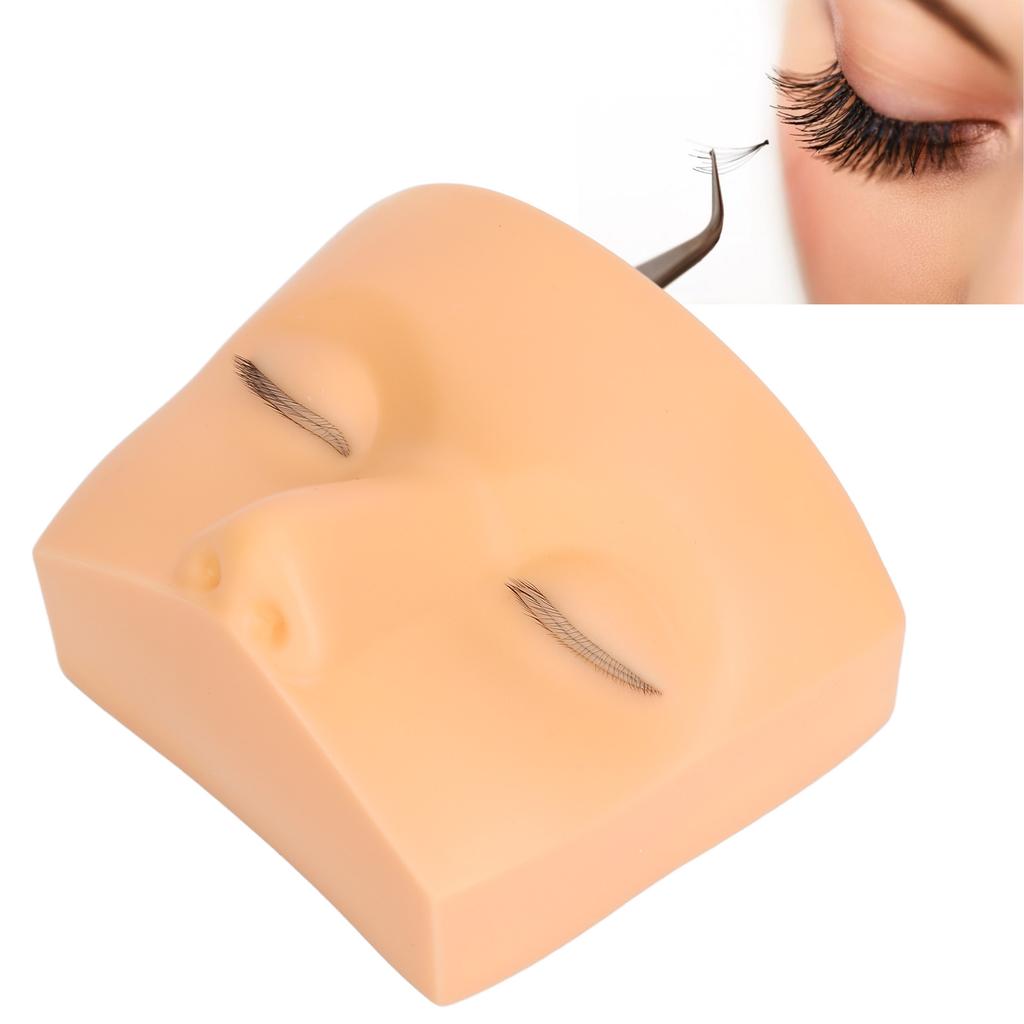 Lash Mannequin Head Elastic   3 Layer Lashes Eyelash Mannequin Head Practice for Beginner