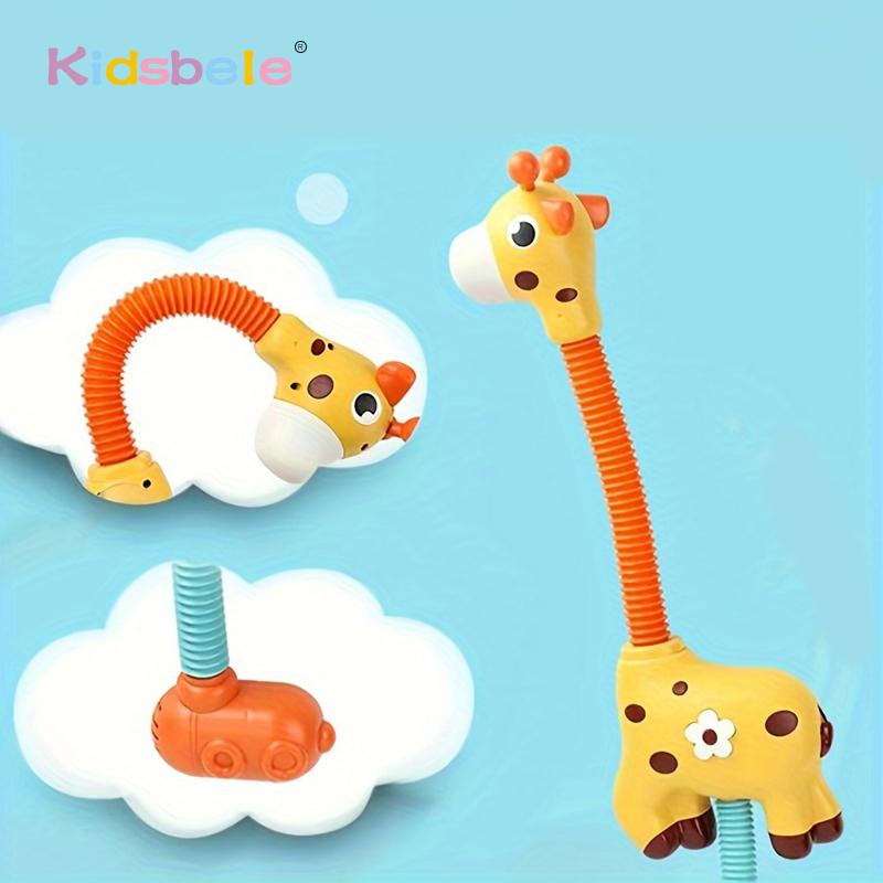 Baby Bath Shower Head Toy Cute Giraffe Baby Electric Shower Toys Bathtub Water Sprinkler Bathtub Toys For Kids Toddlers