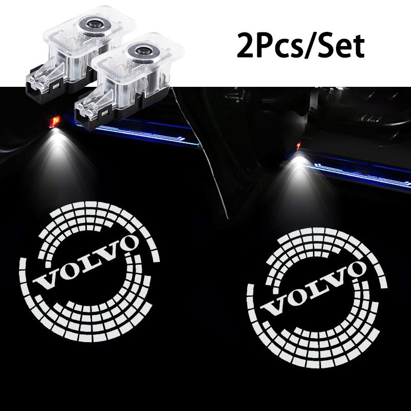 Led HD Car Door Welcome Light Projector Lamps For Volvo Rdesign Polestar AWD T4 T6 S60 XC60 S40 XC40 XC90 V60 S80 S90 V90 V70 T5