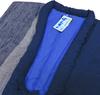 Authentic padded happi sleeveless Patchwork B free made in [Yoshiwaka] Kurume-made coat, poncho! (navy), men's size, Japan.