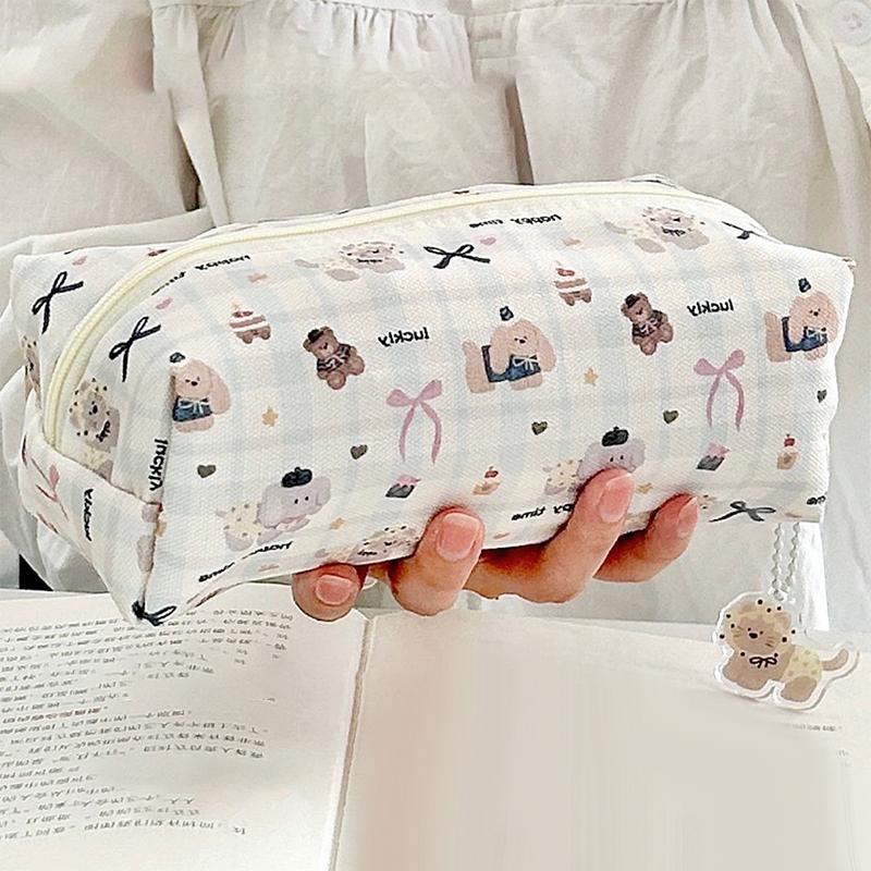 

Милый мультяшный пенал для щенка, большая вместимость, сумка для хранения канцелярских принадлежностей, маленькая косметичка, школьные и офисные принадлежности, подарки для студентов