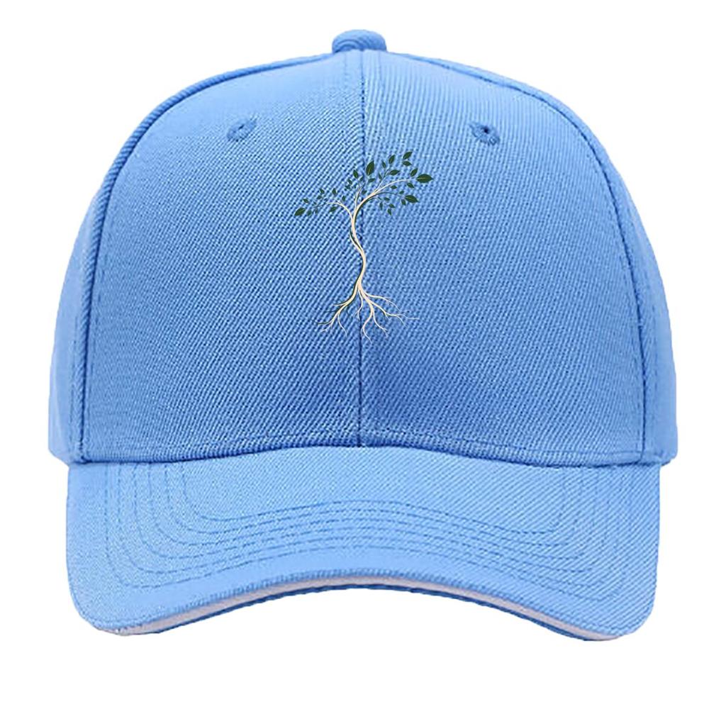 Minimal Botanical Roots Line Art Hip Hop hat Fashion Outdoor Sports Sandwich Baseball Cap