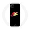 Case for Samsung Galaxy A22 5G Nike Logo Black Background Color