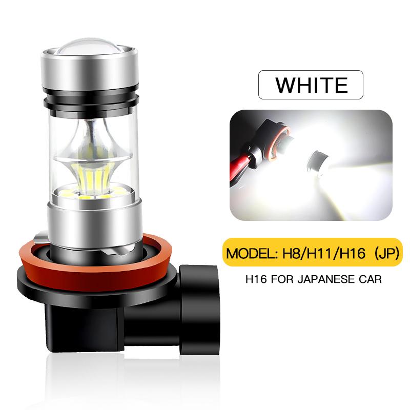 

2PCS 9005 HB3 9006 HB4 LED Headlight 12V LED Fog Bulbs H8 H11 H16(JP) Daytime Running Lamps Super Bright 6000K White 12V 100W