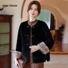 New Chinese Style Faux Mink Velvet Coat
