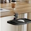 Height Adjustable Side Desk Organizer Mountable Holder Under Desk Storage Rack Space-Saving Desk Mount Organizer Workplace