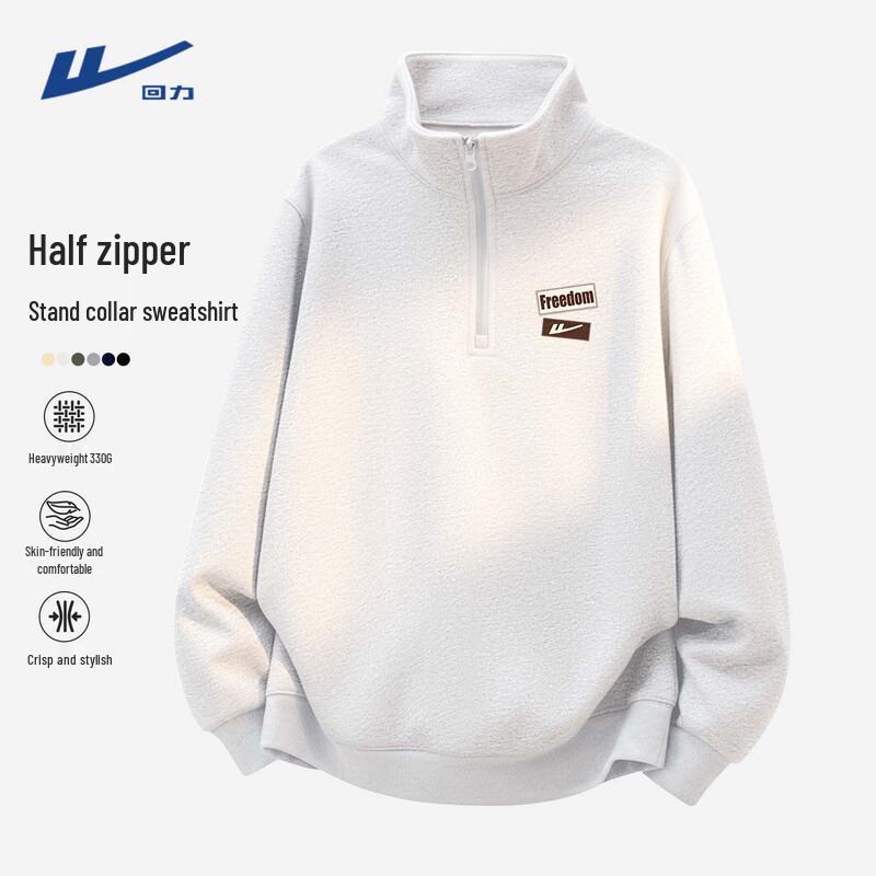 Warrior Men s American Style Half-Zip Sweatshirt M