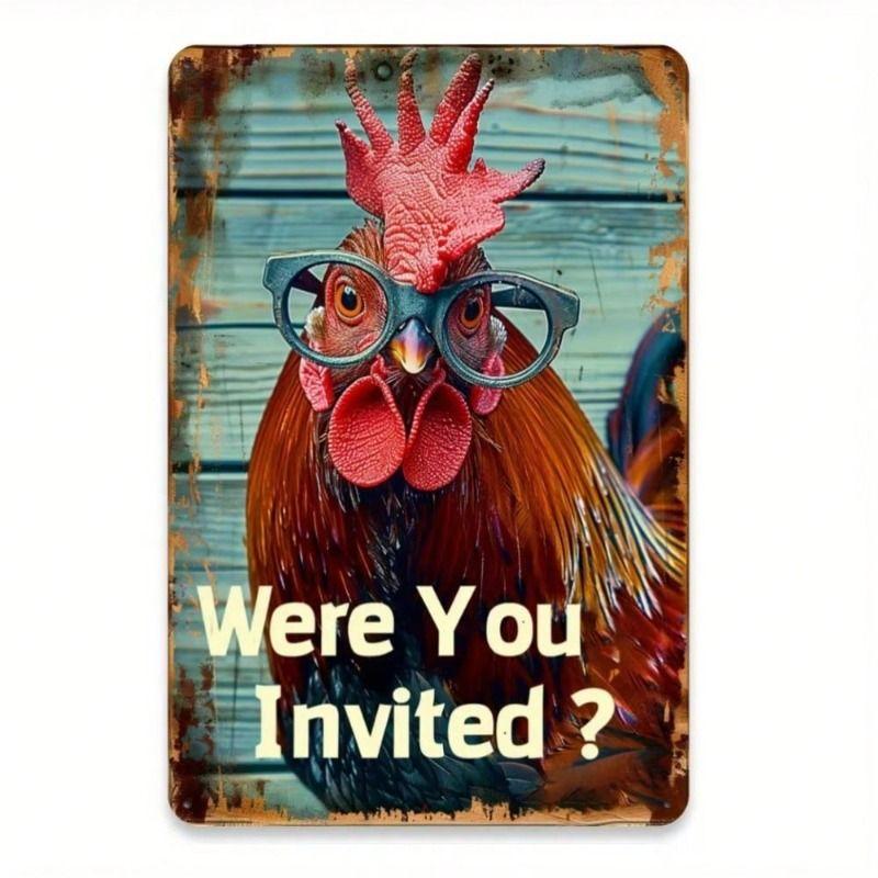 Decorative Metal Wall Sign 20x30cm Tin Sign Vintage Art