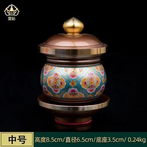 Aluminum Alloy Water Cup Offering Buddhist Lanterns Vase Fruit Tray Candlestick Incense Tube Base Buddhist Supplies Home Decor