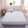 1pc Bed Sheet on Elastic Rainbow Printed Bed Fitted Sheet for Double Bed Single Bed Linen Queen Bottom Sheet(without pillowcase)