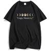 Unisex Streetwear Copy Moon Joy Tshirt Design Graphic Printing Clothing Short Sleeve Cotton Loose Women Clothing Women T Shirt