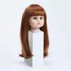 High Temperature Wire Wig Suit 22-23 Inch Reborn Baby Dolls Handmade Smooth Long Hair Doll Accessories