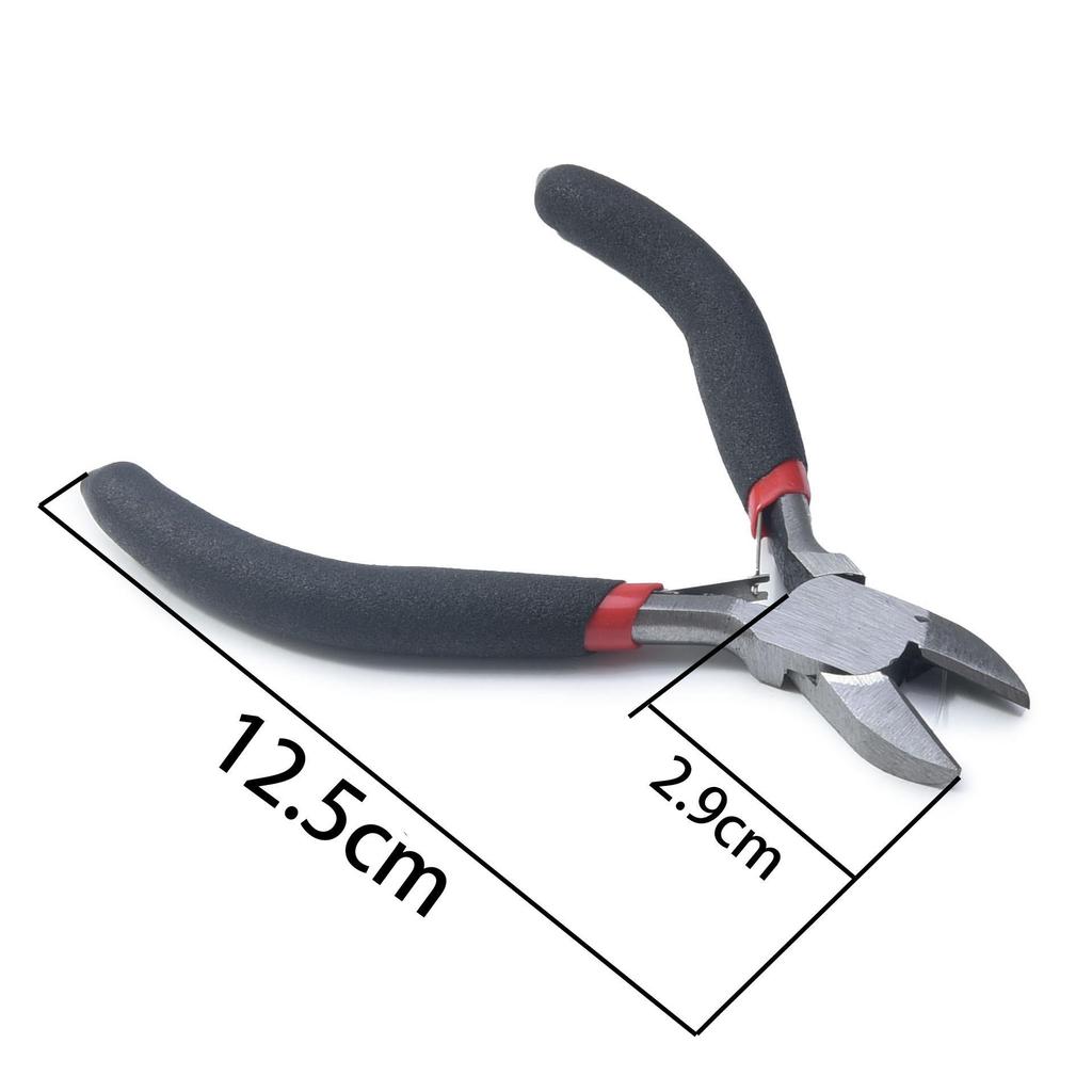 Handmade Mini Jewelry Pliers Set: Needle Nose, Diagonal Nose, Round Nose Pliers for DIY and Jewelry Accessories.
