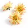 Orange Series Silk Artificial Flowers for DIY Headdress, Clothing Accessories, and Decorative Straw Hat Embellishments.