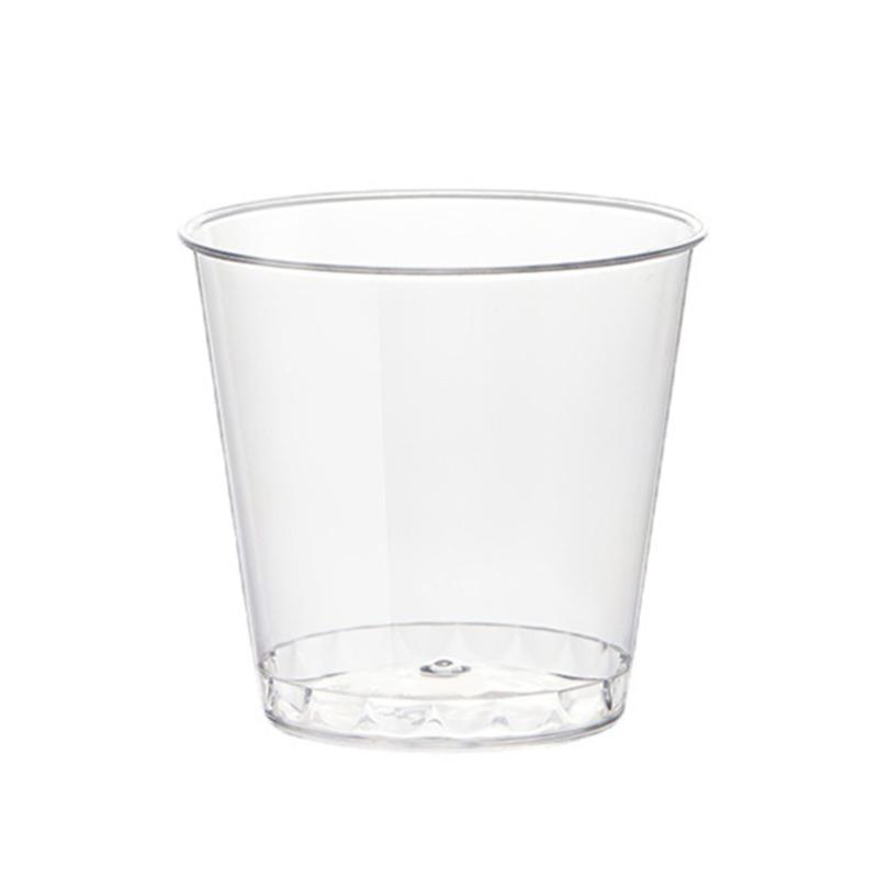 Pack of 100 Clear Plastic Shot Glasses 30ml Crystal Cups for Weddings Stackable Disposables Shot Glasses Party