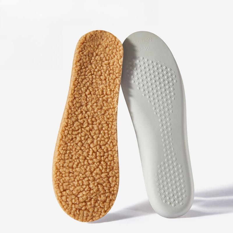 

2/4Pcs Latex Thermal Insole Winter Warm Cotton Super Soft Long Station Anti Pain Sweat Absorption Shoes Self-heating Shoe Pads 43-44