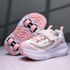 Sneakers for Boys and Girls Kids' Running Shoes with Four-Wheel Roller Skates