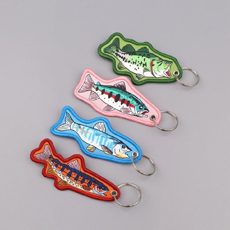 Portachiavi Pesce in Stoffa Creativo Decorazione Animale Portachiavi a Tema Ciondolo per Borsa Ottima Aggiunta di Fascino alle Chiavi o alle Borse
