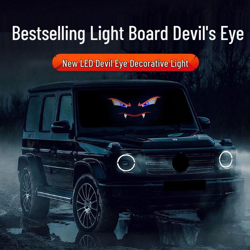 Vampire Demon Eye LED Car Light: Personalized Decorative Warning Lamp