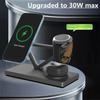 4 in 1 Wireless Charging Station Fast Charging Magnetic Wireless Charger Stand for iPhone 17 16 15 14 Apple Watch AirPods Pro