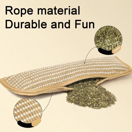 Yousheng Catnip Stuffer Chew Toy Indoor Cats Safe Jute Scratching And Kicker Toy Teeth Cleaning Catnip Pillow Boosting Playtime And Mood for Kittens