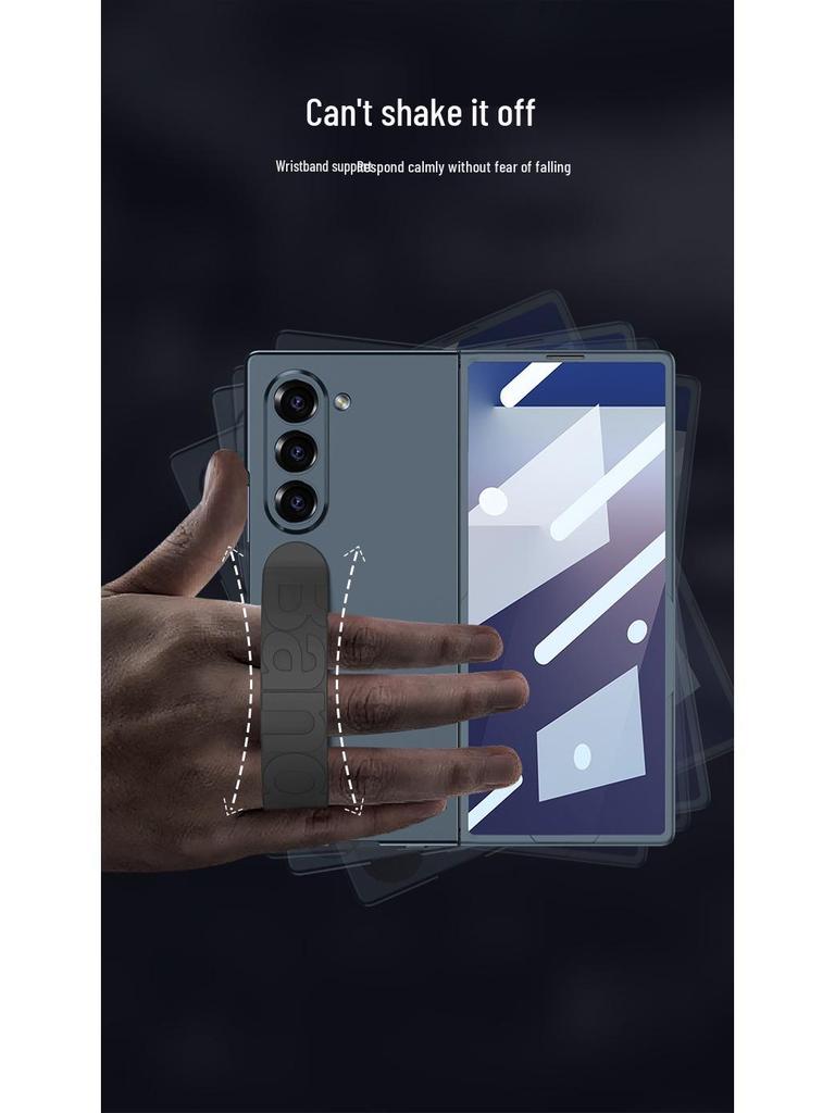 Samsung Z Fold7 Wrist Strap Protective Case with Integrated Film