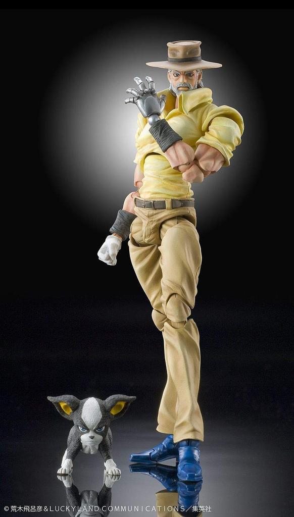 Medicos Super Action Statue Bizarre Adventure Part Joseph Joestar Iggy 150mm 35mm PVC ABS Nylon Painted Action Figure "JoJo's 3" & Approx. & & &