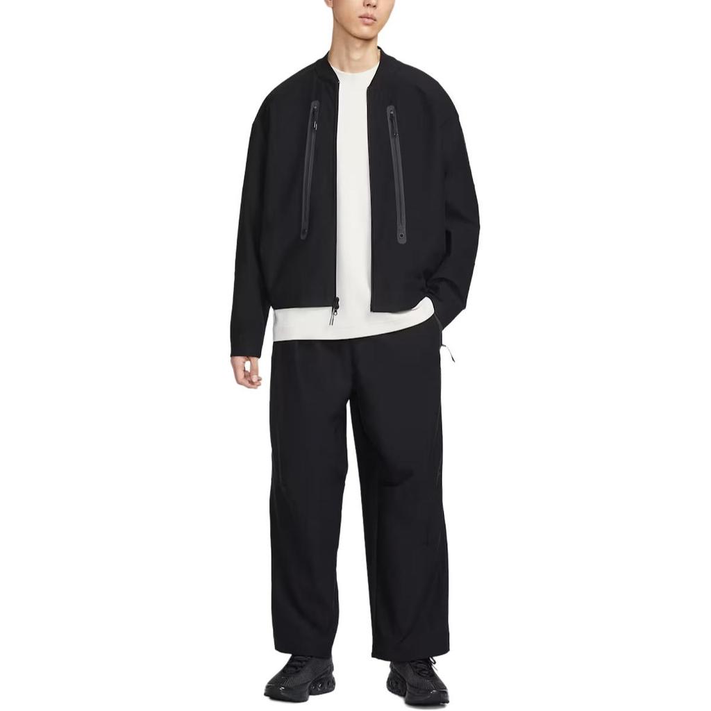 Nike Knitted Sweatpants Men's Black/Black Moderate Cuffed Pants IM1338-010