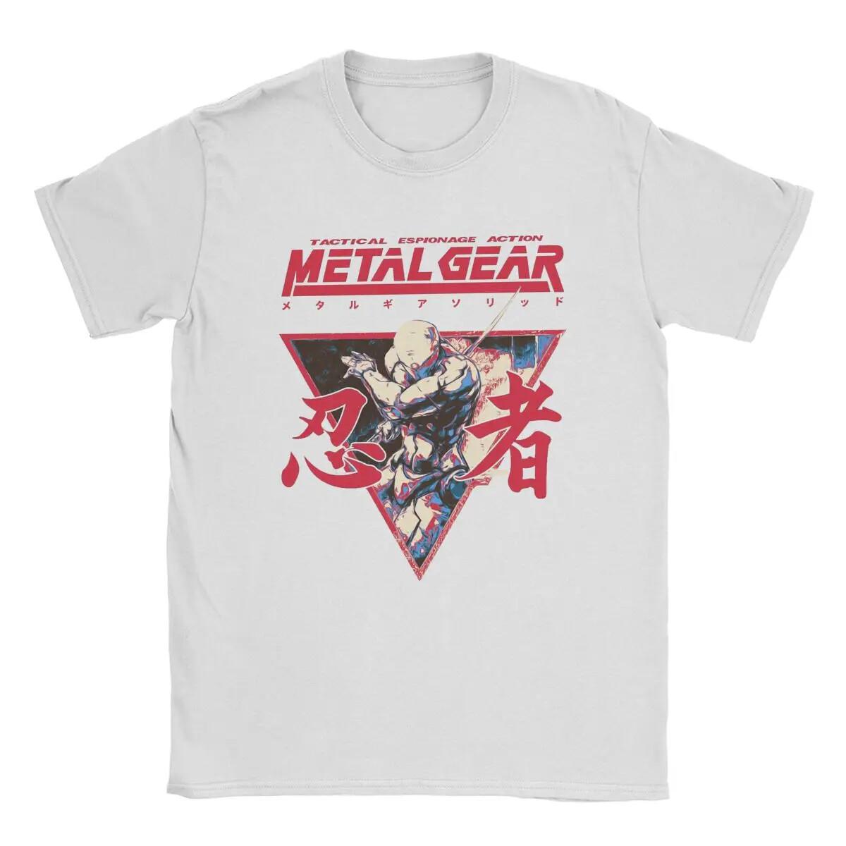 Novelty Game Metal Gear Solid Option C T-Shirt for Men Round Collar T Shi XL