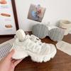 Station Mesh Breathable Thick-soled Dad Shoes Women's New Fashionable Versatile Height-increasing and Thin Casual Sports Shoes