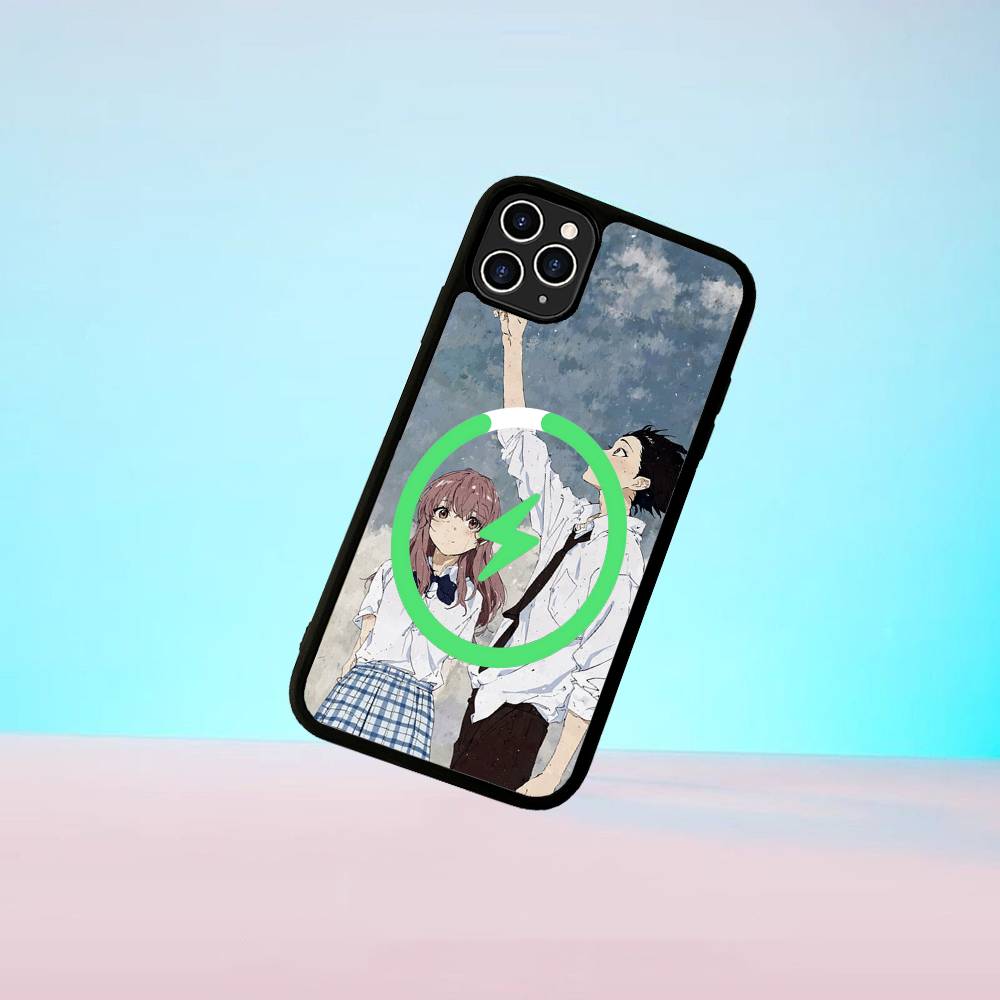 

Anime A Silent Voice Black For Magsafe Magnetic Phone Case For IPhone 16 15 17 Pro Max 11 12 13 14 Plus Cover iPhone 16e
