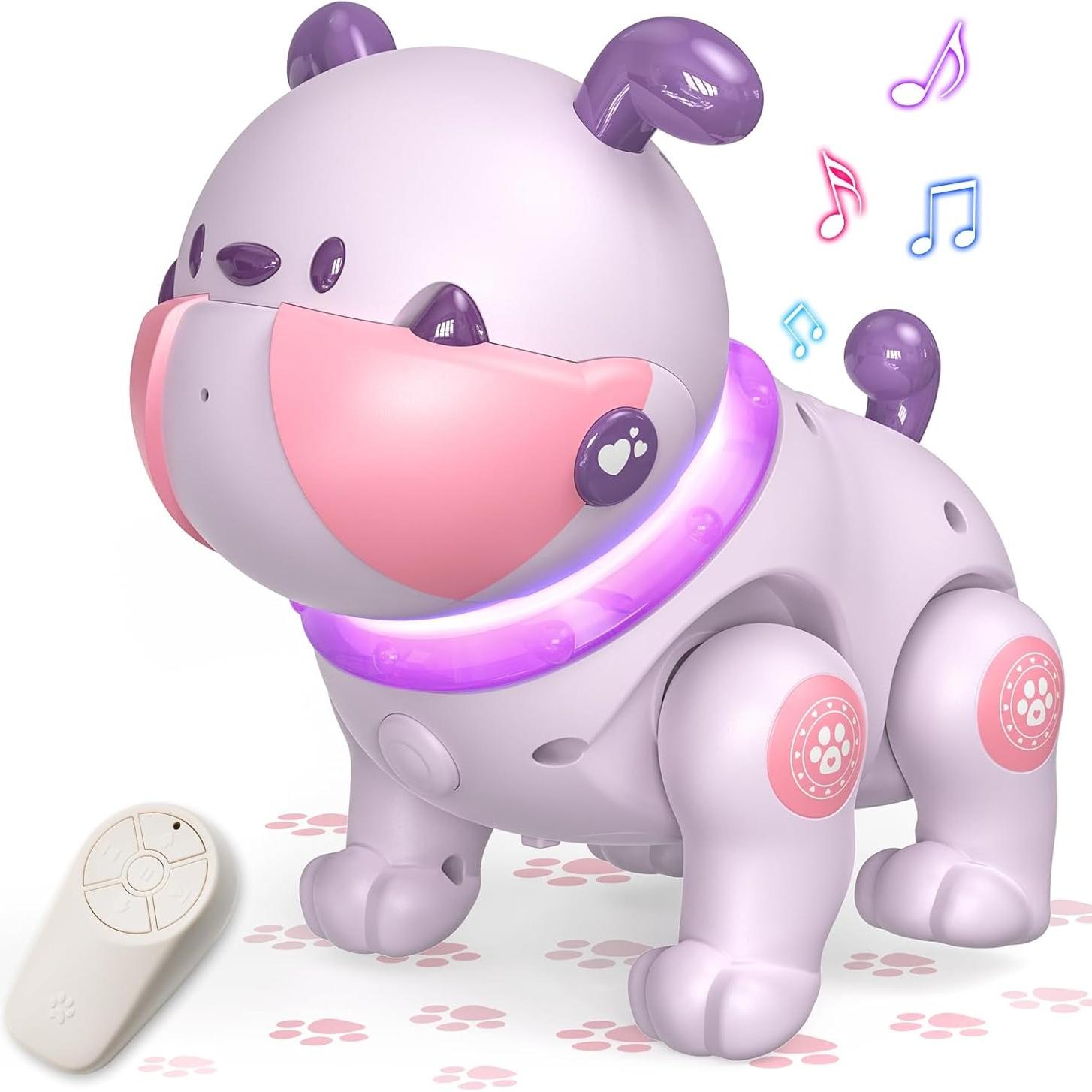 

Robot Puppy Toys for Kids,Remote Control Robot Pet,RC Robot Dog With Dancing Music Recording Function,Gift for Toddler Boy Girl