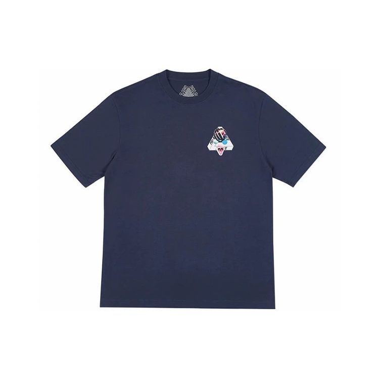 Palace Sans Ferg T-Shirt Cobra Cat Tooth Logo Short Sleeve Unisex T-Shirts Navy P14TS097